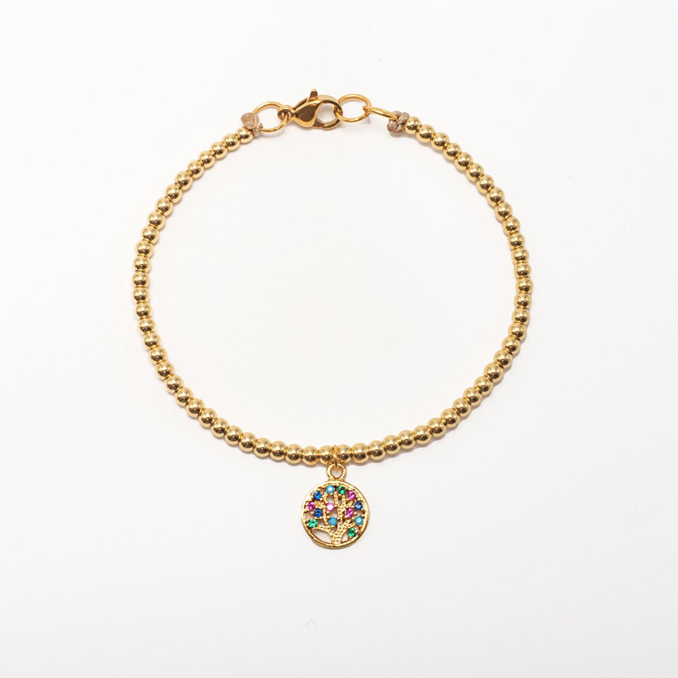 Pulsera Sole Esfera Broche Árbol Strass Multicolor