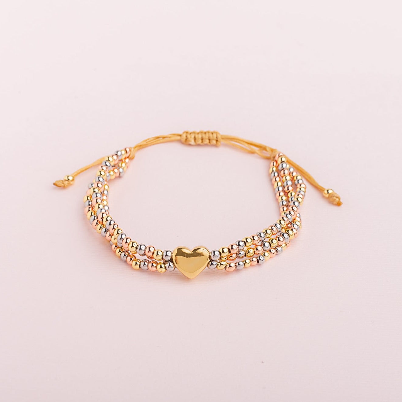 Pulsera Sole Triple Corazón Bombeado