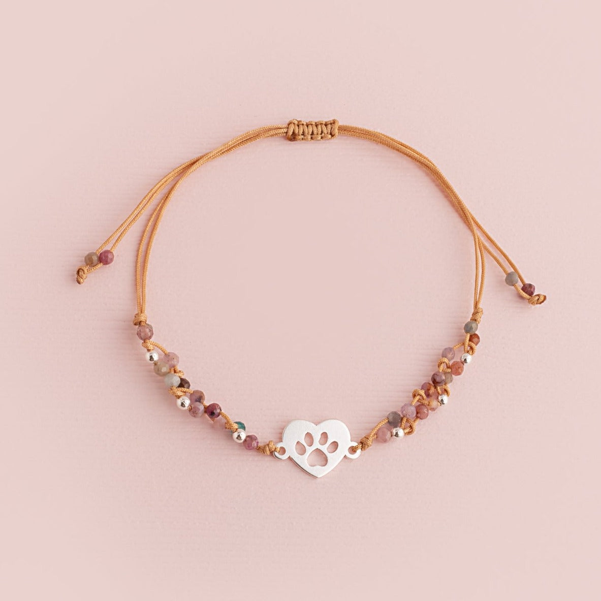 Pulsera Zoe Nature Lila - Huellita Plata