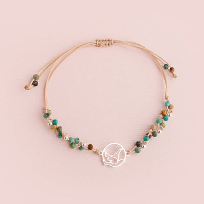 Pulsera Zoe Nature Verde - Espíritu Santo Plata