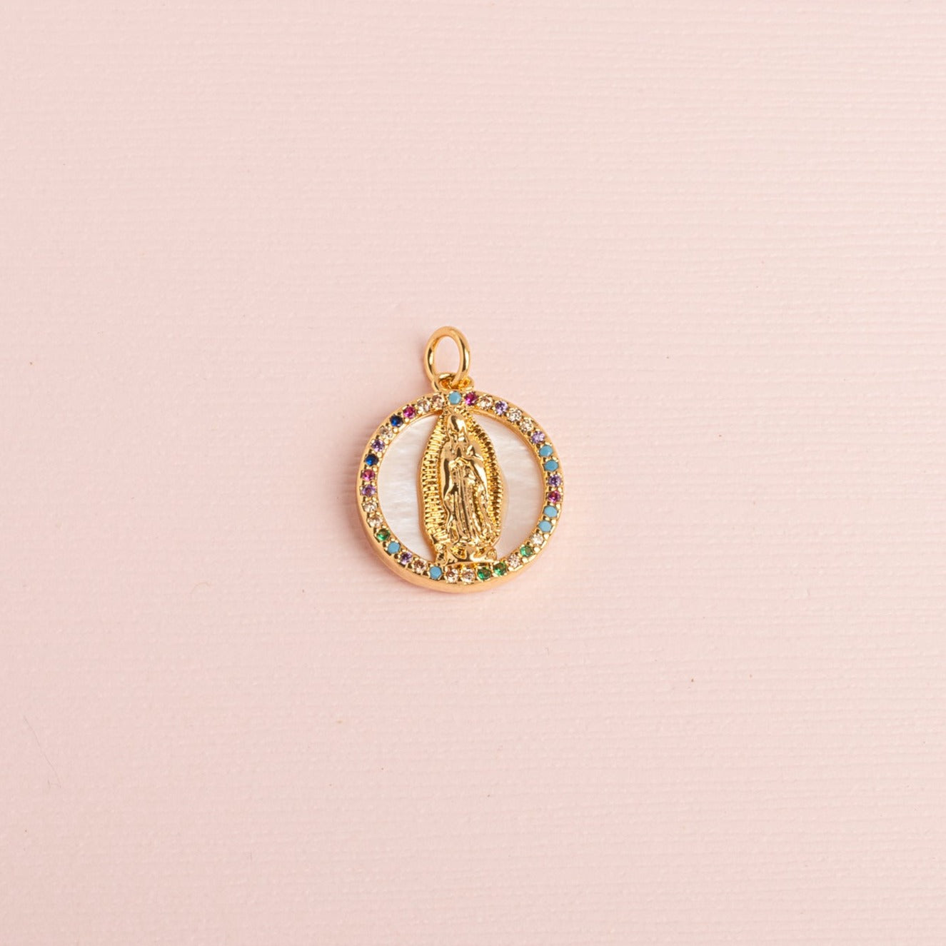 Dije Virgen Strass Multicolor