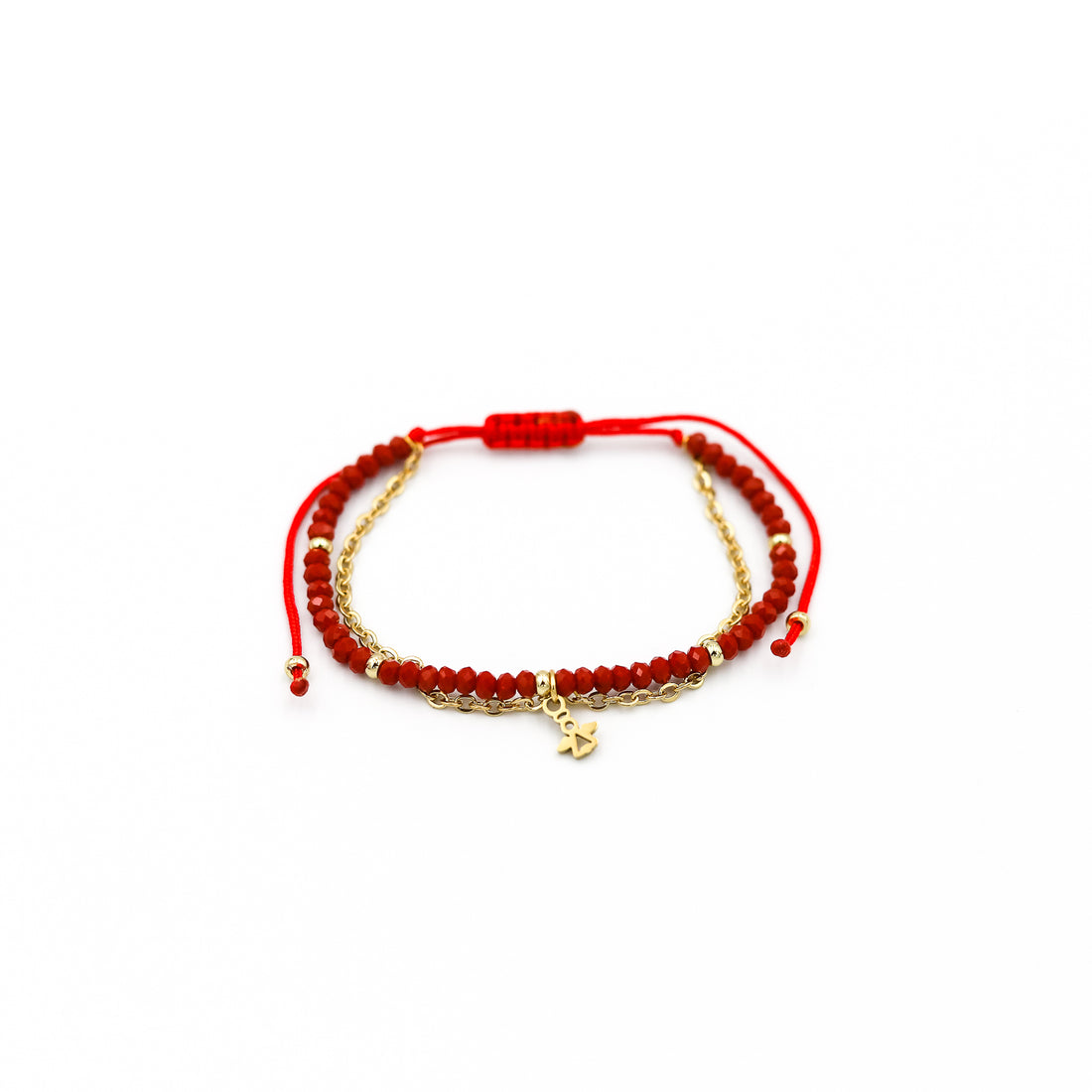 Pulsera Julieta simple tono Rojo - Dijes Variados