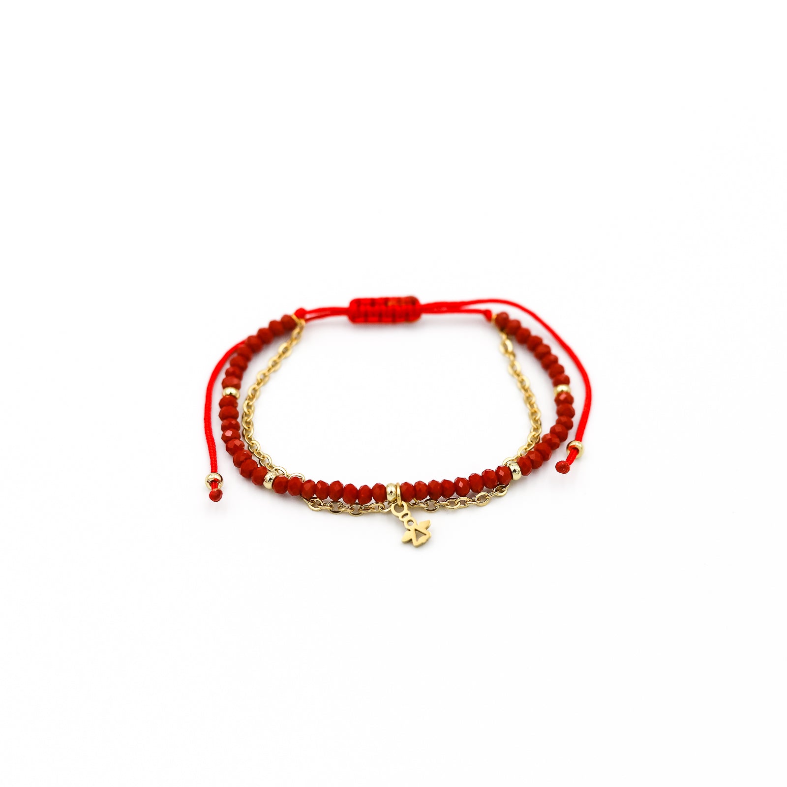 Pulsera Julieta simple tono Rojo - Dijes Variados