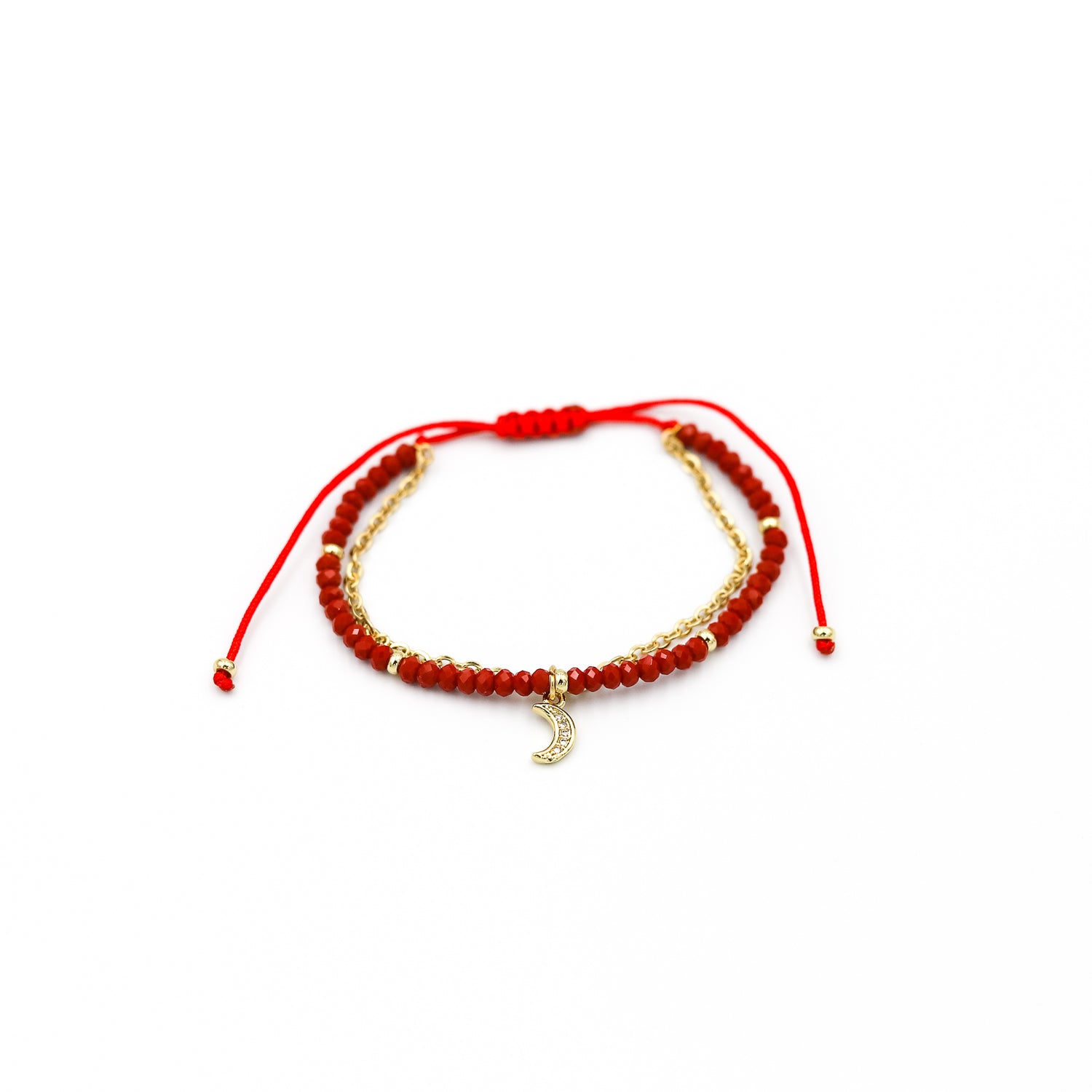 Pulsera Julieta simple tono Rojo - Dijes Variados